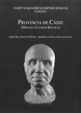 Portada de: Corpus signorum imperii romani. Corpus de esculturas del imperio romano. España. Volumen I, fascículo 8 Provincia de Cádiz (Hispania Ulterior Baetica)