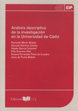 Portada de: Análisis descriptivo de la investigación en la Universidad de Cádiz