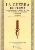 Portada de: La guerra de pluma. Estudios sobre la prensa en Cádiz en el tiempo de las Cortes (1810-1814). Tomo III