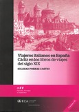 Portada de: Viajeros italianos en España-Cádiz en los libros de viaje del siglo XIX.