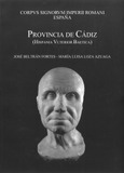 Portada de: Corpus signorum imperii romani. Corpus de esculturas del imperio romano. España. Volumen I, fascículo 8 Provincia de Cádiz (Hispania Ulterior Baetica)